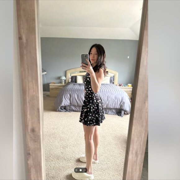 Lululemon Court Crush Tennis Dress NWT Haze Dot Inverse Orange Multi SIze 6 - Picture 3 of 11